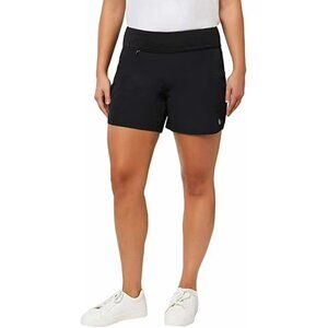 Hang Ten UV Protection 50+ Ladies Black Athletic Swim Short - Size M